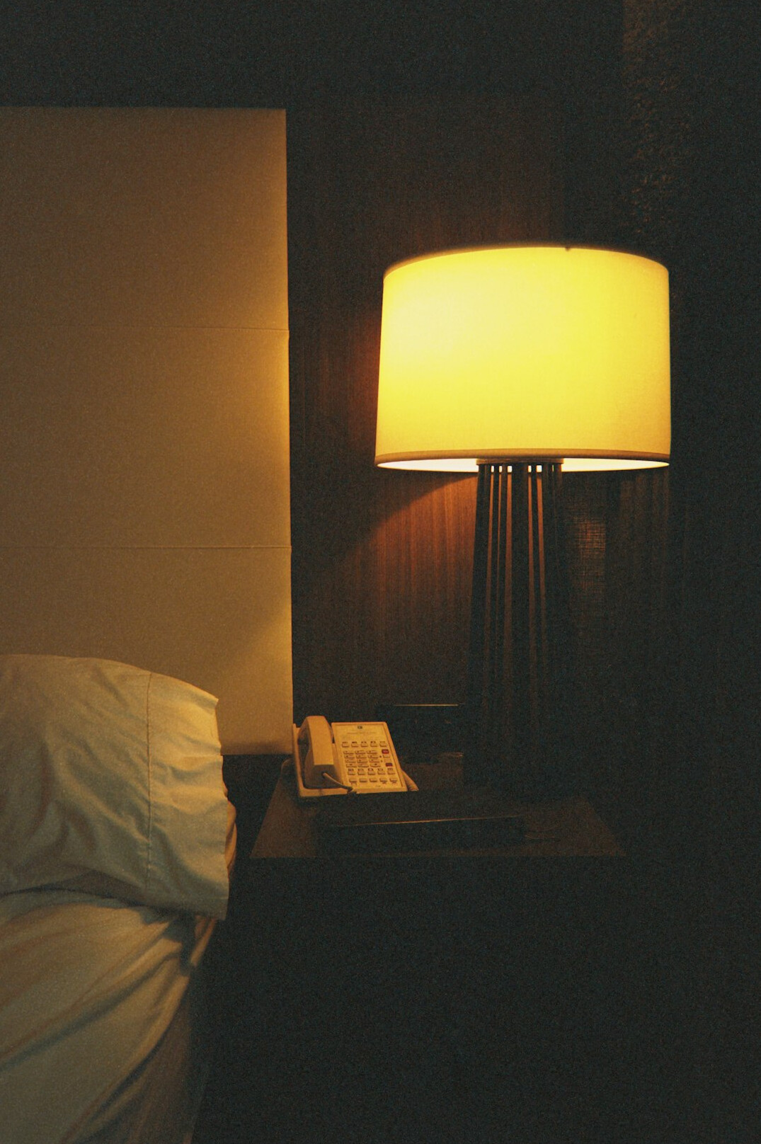 mysterious book on nightstand