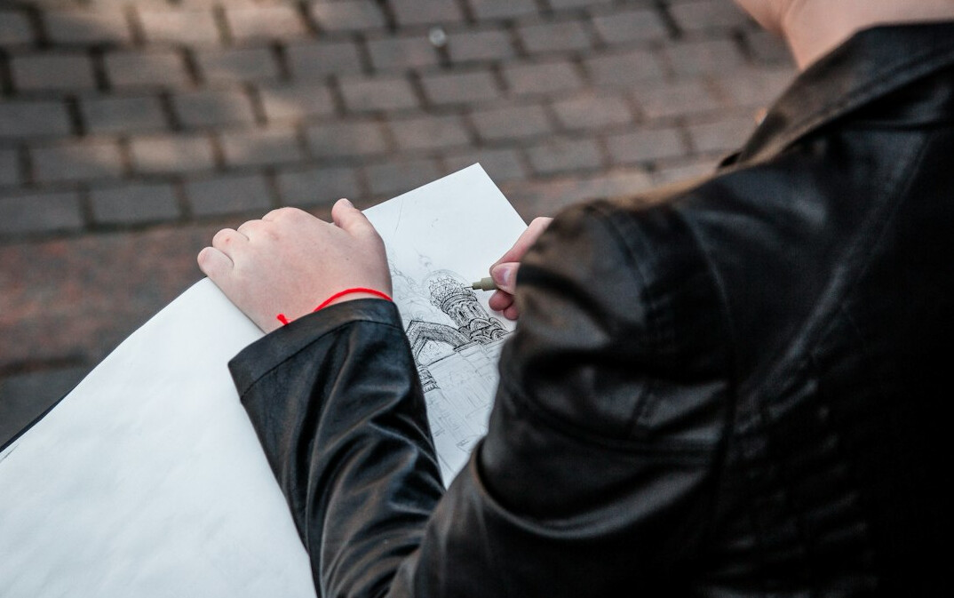 detective examining evidence